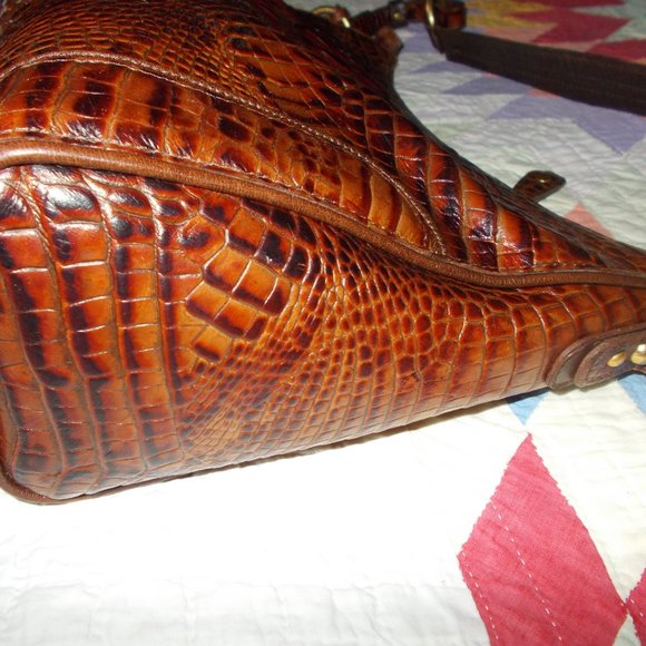 Brahmin Pecan Brown Alligator Handbag - Picture 5 of 11